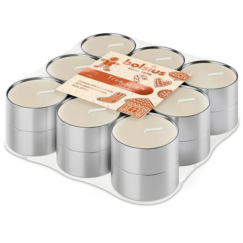 Čajové sviečky Bolsius Tealight Cookie Fever, vonné, bal. 18 ks