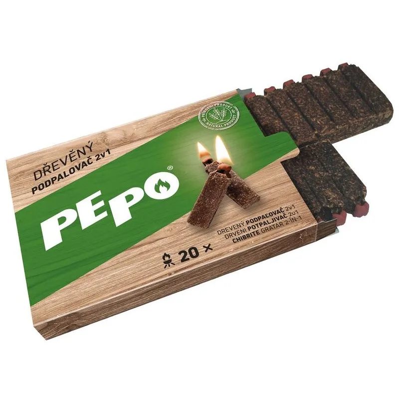 PE-PO Podpaľovač drevný, 20 podpalov, FSC 100%