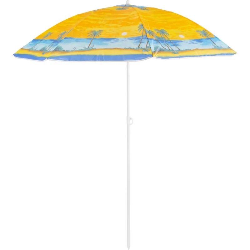 Slnečník BEACH 180 cm, oceľová konštrukcia, plážový