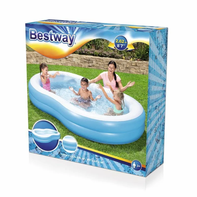 Bestway 54117, nafukovací detský bazén The Big Lagoon 262x157x46 cm
