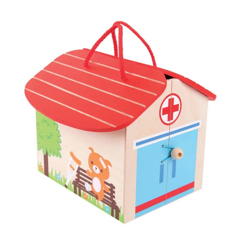Bigjigs Toys Drevený hrací set Nemocnica