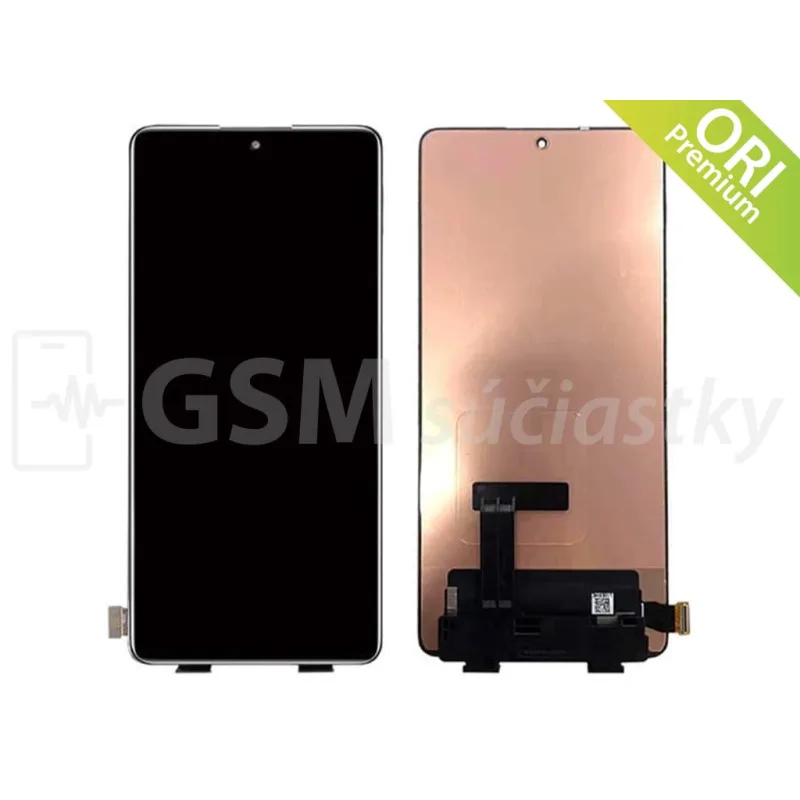 LCD displej + Dotykové sklo Xiaomi 11T, 11T Pro Farba: čierny + rám