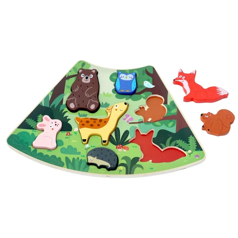 2Kids Toys Drevené puzzle Lesné zvieratká prepojiteľné
