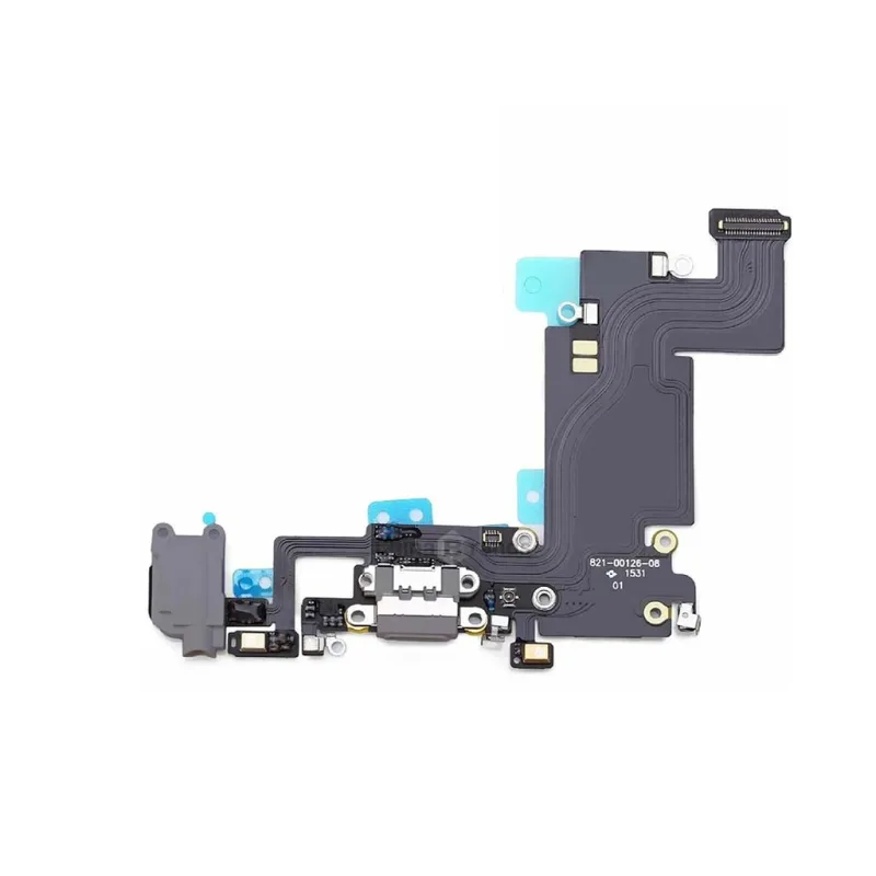 Flex kábel nabíjania iPhone 6S Plus - nabíjací konektor, mikrofón Farba: Biela