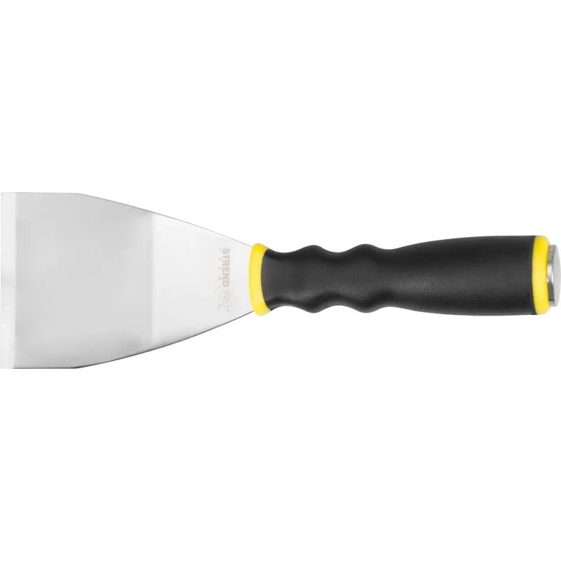 Stierka Strend Pro Premium 9702A, ohnutá, 76 mm, nerezová, TPR rúčka