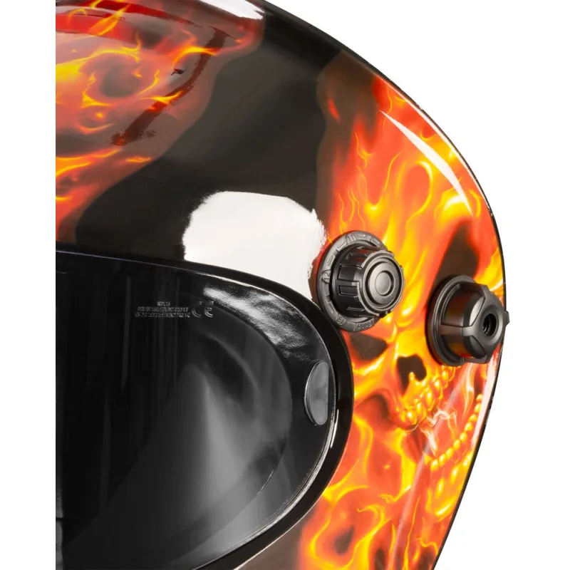 Kukla zváračská Strend Pro Galaxy Fire Skull, AutoDark, samostmievacia