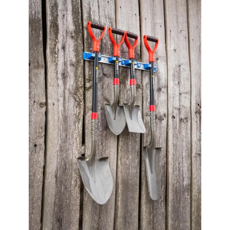 Držiak na náradie a násady TT5039, Alu + plast, 4 pozície, na stenu
