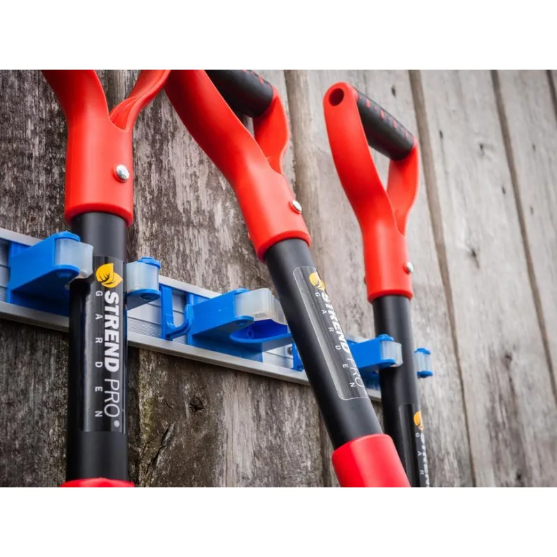 Držiak na náradie a násady TT5039, Alu + plast, 4 pozície, na stenu