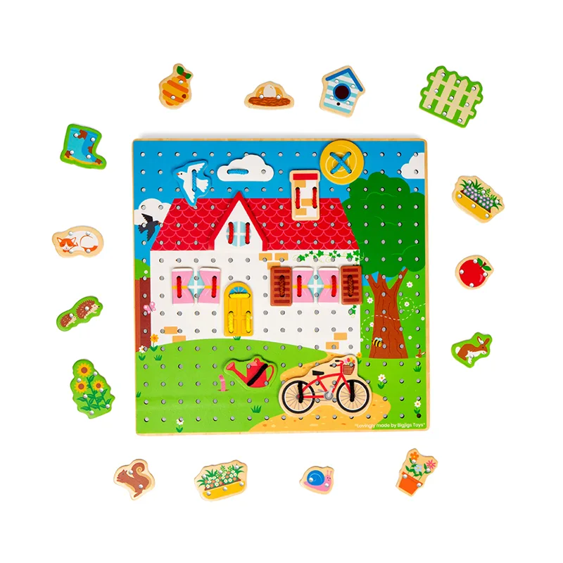 Bigjigs Toys Prevliekacia doska domček