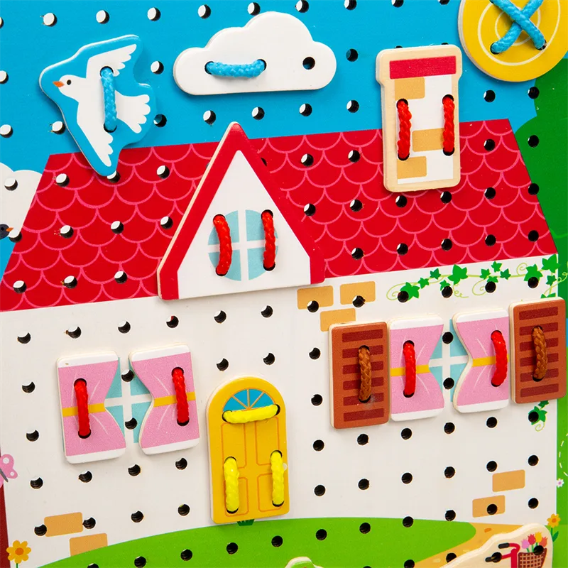 Bigjigs Toys Prevliekacia doska domček