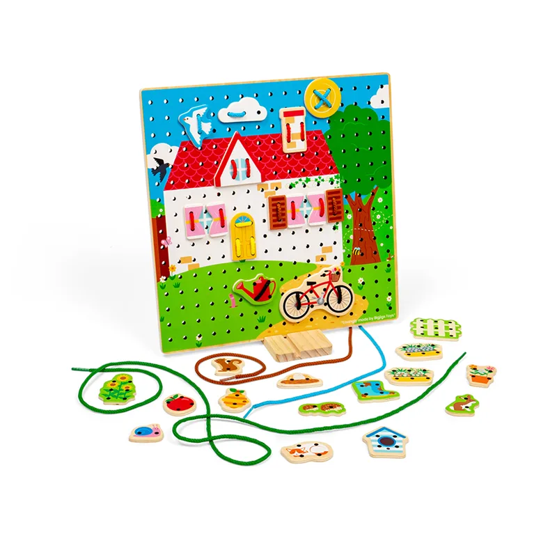 Bigjigs Toys Prevliekacia doska domček