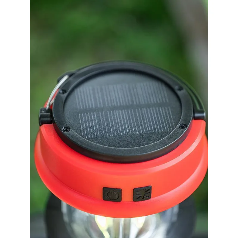 Solárna kempingová lampa proti hmyzu, USB nabíjanie, UV + LED