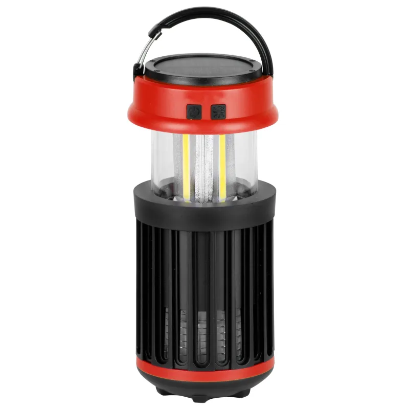 Solárna kempingová lampa proti hmyzu, USB nabíjanie, UV + LED