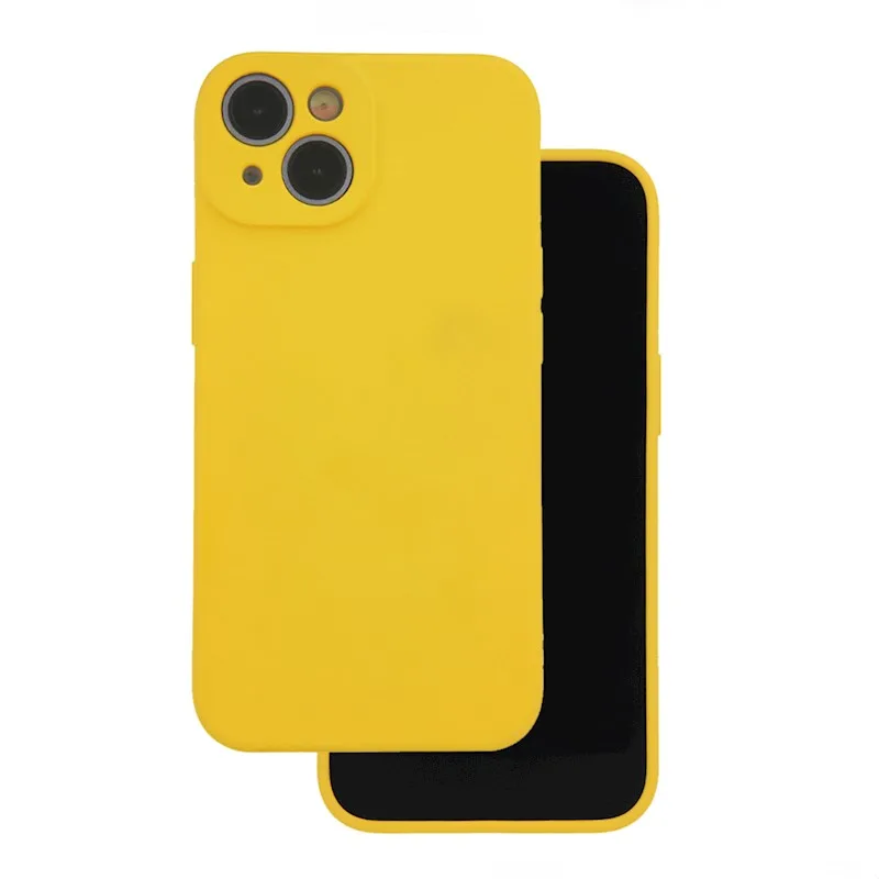 Soft Flex Silikónový kryt na mobil iPhone 13 Žltý