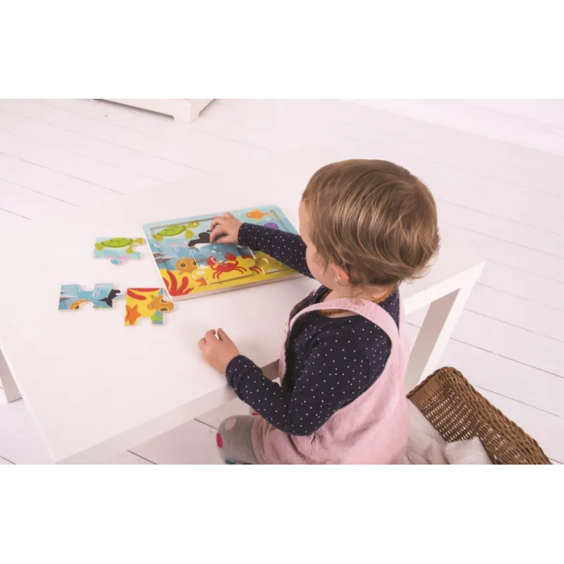 Bigjigs Toys Puzzle - Morský svet 9 ks