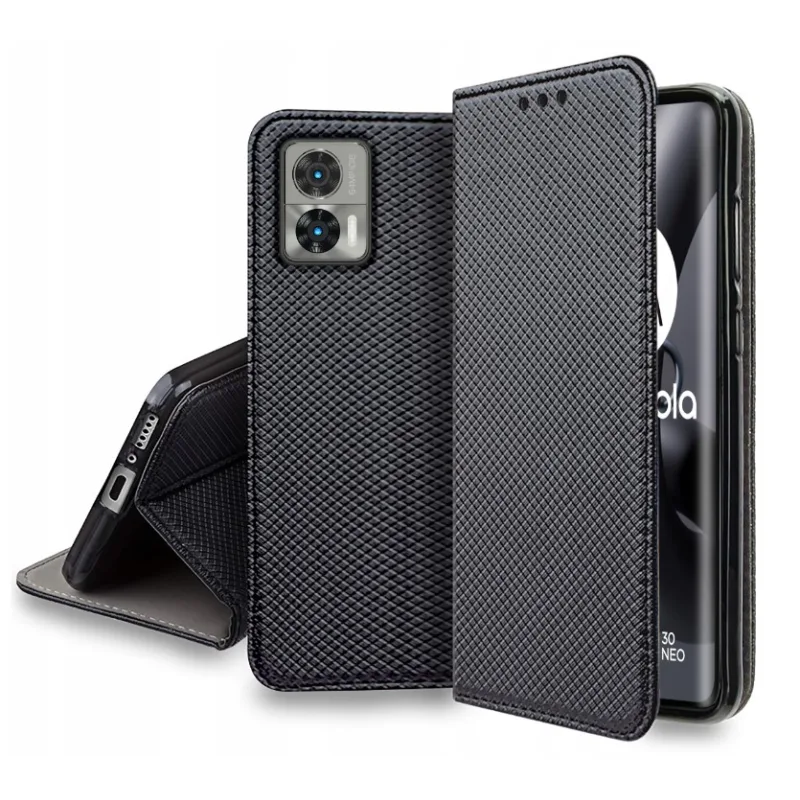 Smart Book Knižkové puzdro Motorola Moto Edge 30 Neo Farba: Čierna