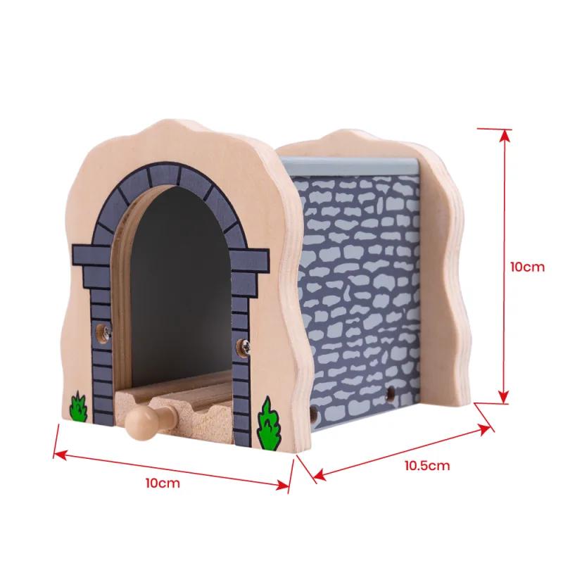 Bigjigs Rail Drevené vláčiky - Kamenný železničný tunel