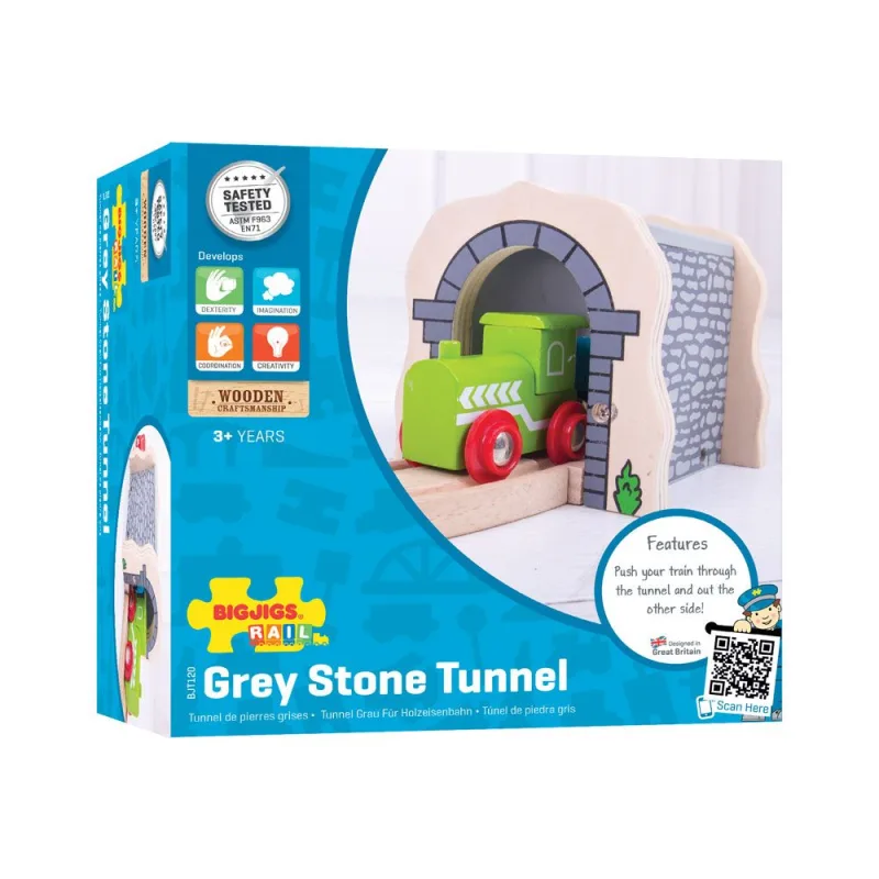 Bigjigs Rail Drevené vláčiky - Kamenný železničný tunel