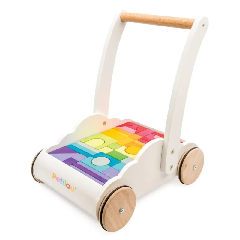 Le Toy Van Petilou - Vozík s dúhovými kockami