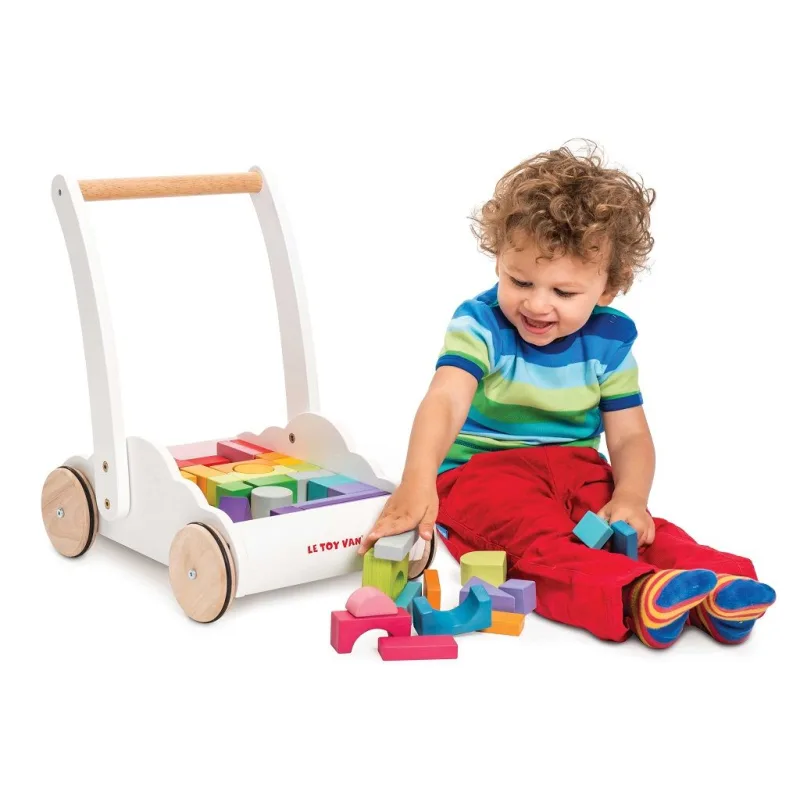 Le Toy Van Petilou - Vozík s dúhovými kockami