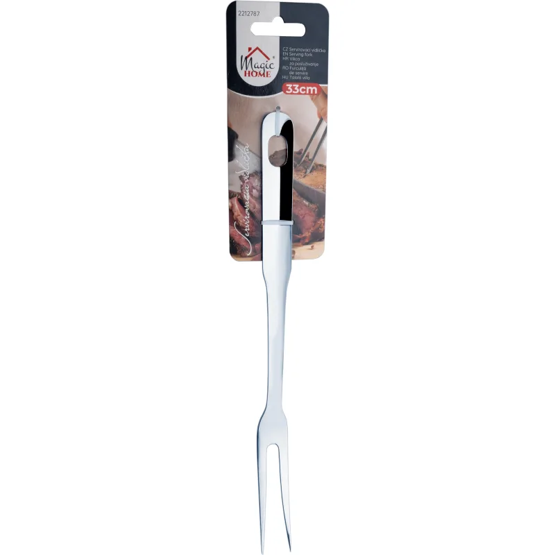 Servírovacia vidlička MagicHome, nerez, 33 cm