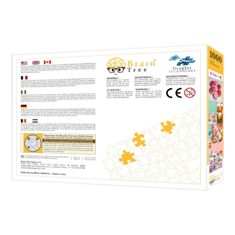 Brain Tree Puzzle Tortičky Cupcakes 1000 dielikov