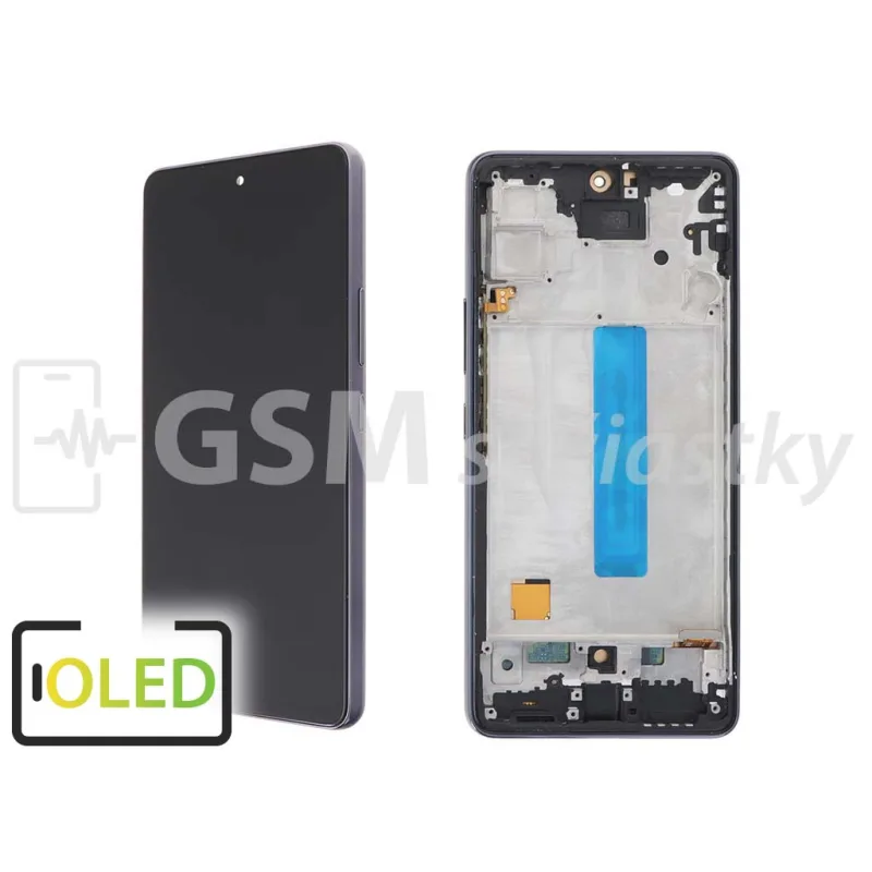 Samsung A536 Galaxy A53 5G - LCD displej + Dotykové sklo a rám - OLED