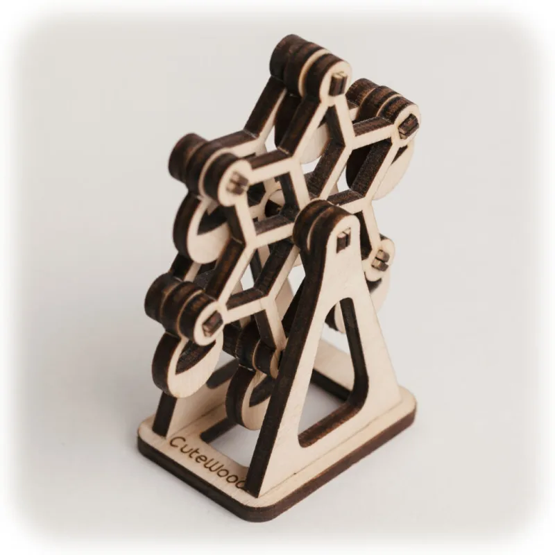 Drevené 3D puzzle Kolotoč