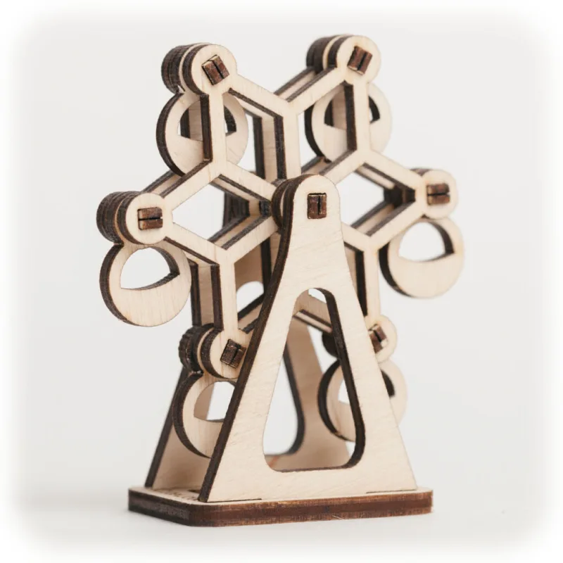 Drevené 3D puzzle Kolotoč