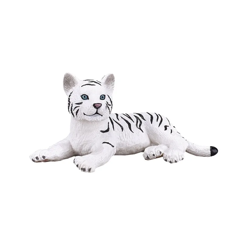 Mojo Tiger biely mláďa ležiace