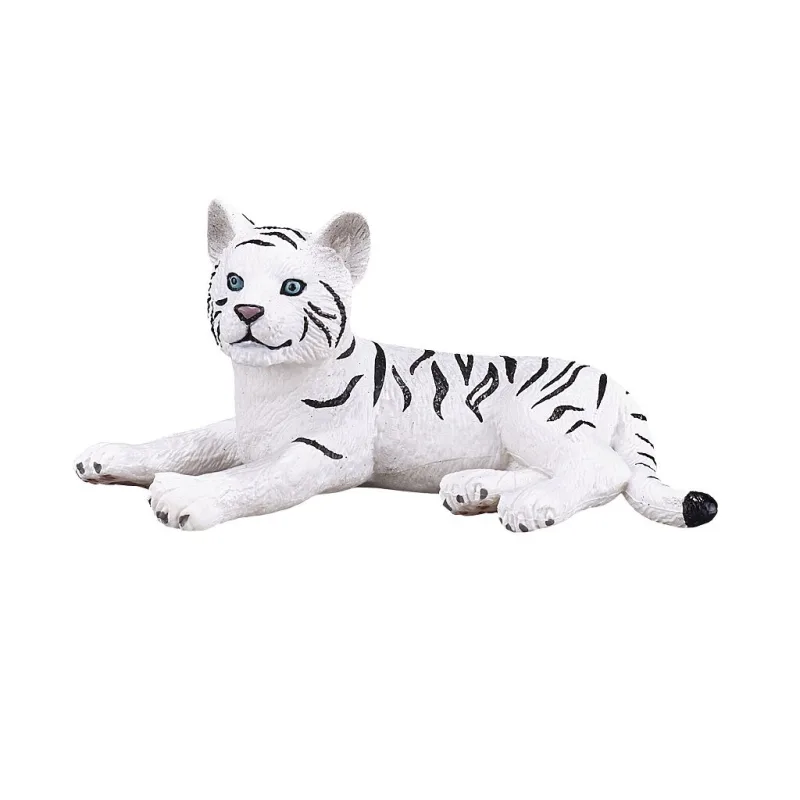 Mojo Tiger biely mláďa ležiace