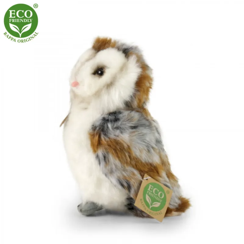 Plyšová sova pálená 17 cm ECO-FRIENDLY