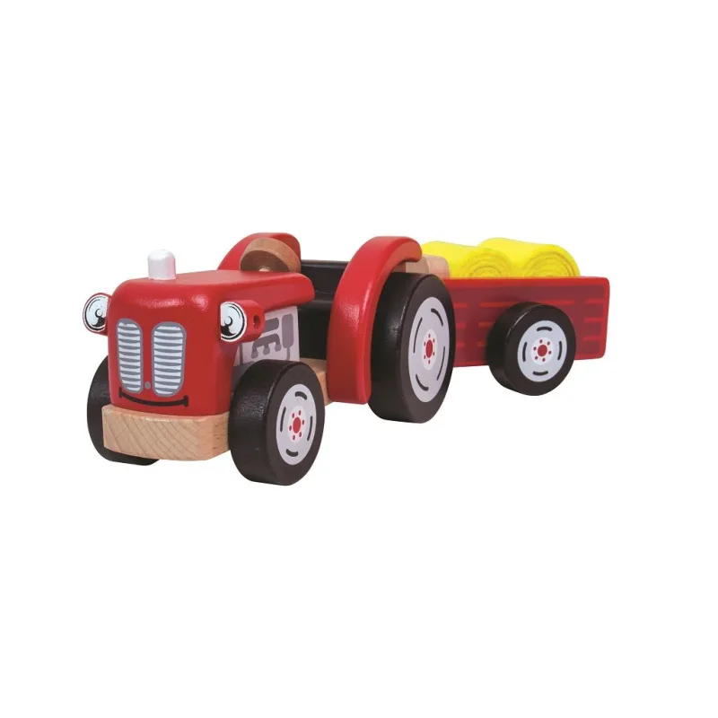 Tidlo Drevený traktor s postavičkou