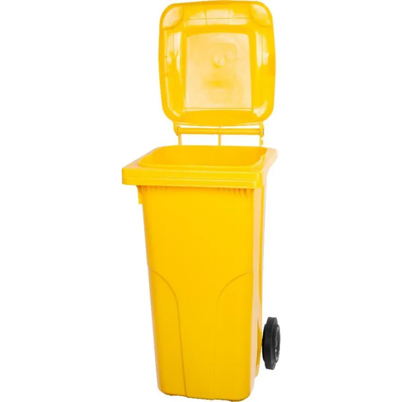 Smetná nádoba MGB 120 l, plastová, žltá, HDPE