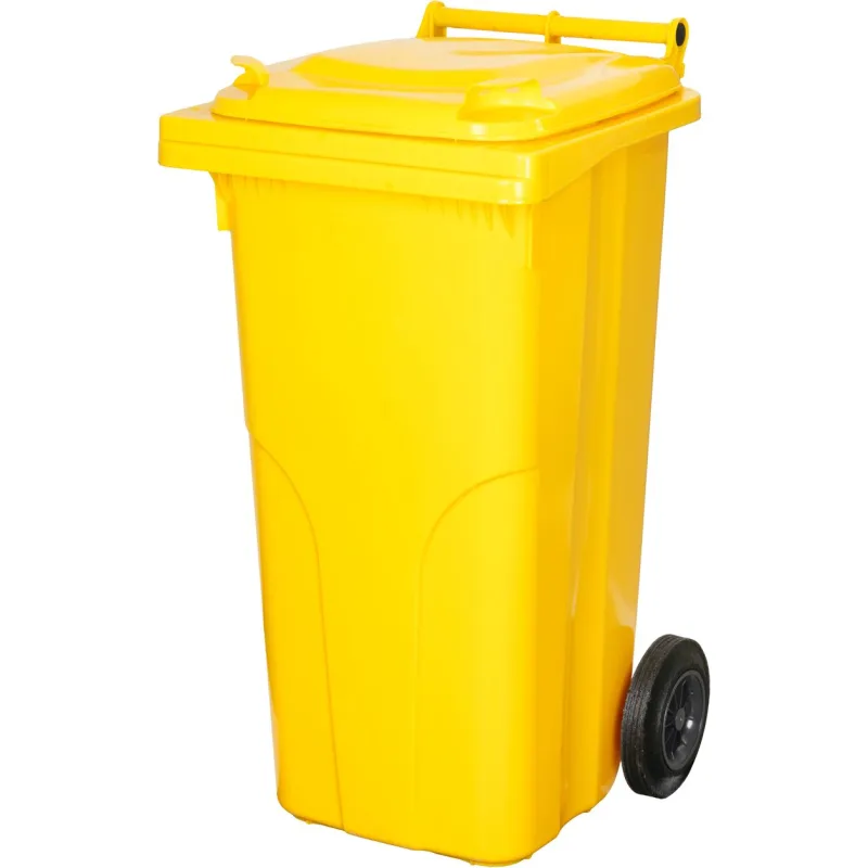Smetná nádoba MGB 120 l, plastová, žltá, HDPE