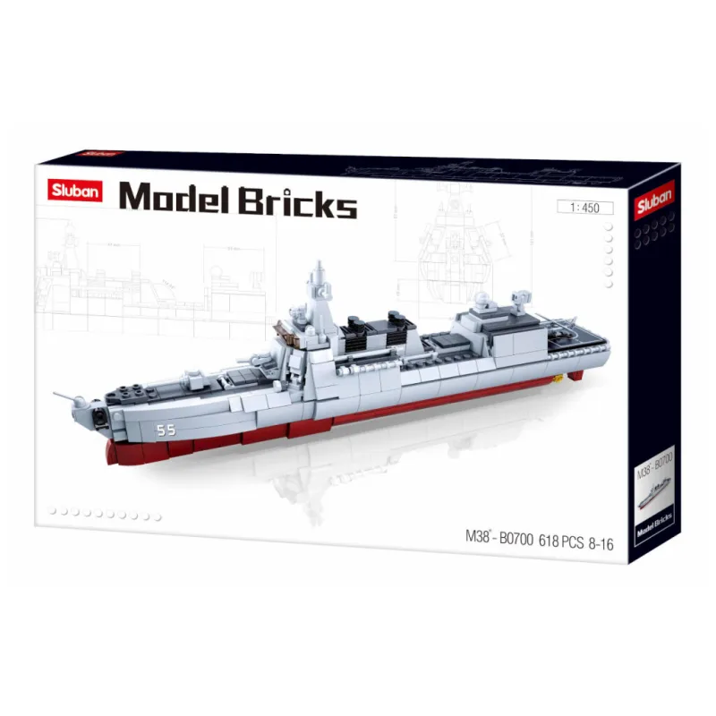 Sluban ModelBricks M38-B0700 Torpédový čln