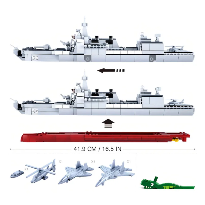 Sluban ModelBricks M38-B0700 Torpédový čln