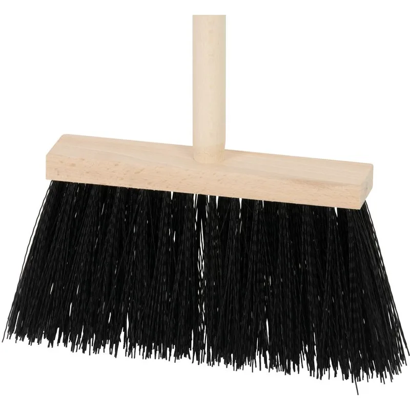 Metla Geco Indust Black WH, 240 mm, priemyselná, čierna, s násadou 1200 mm