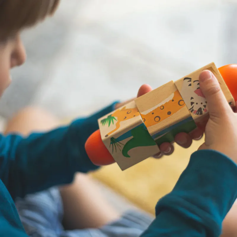 Bigjigs Toys Motorický valec Život v džungli