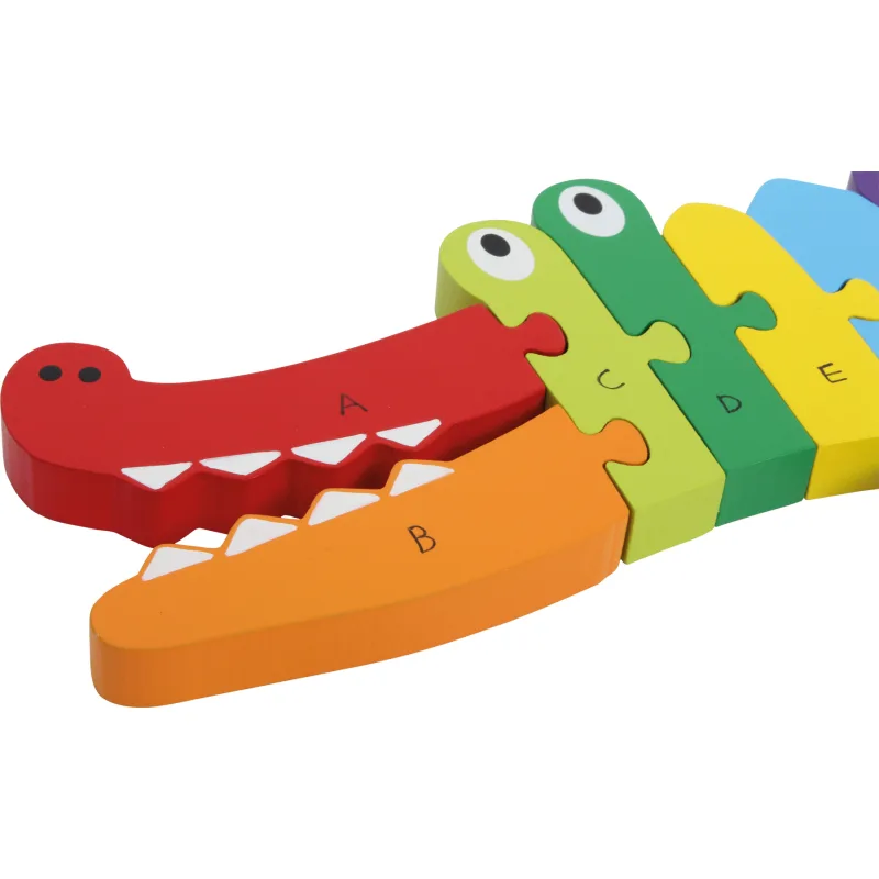Vkladacie puzzle Krokodíl Abeceda