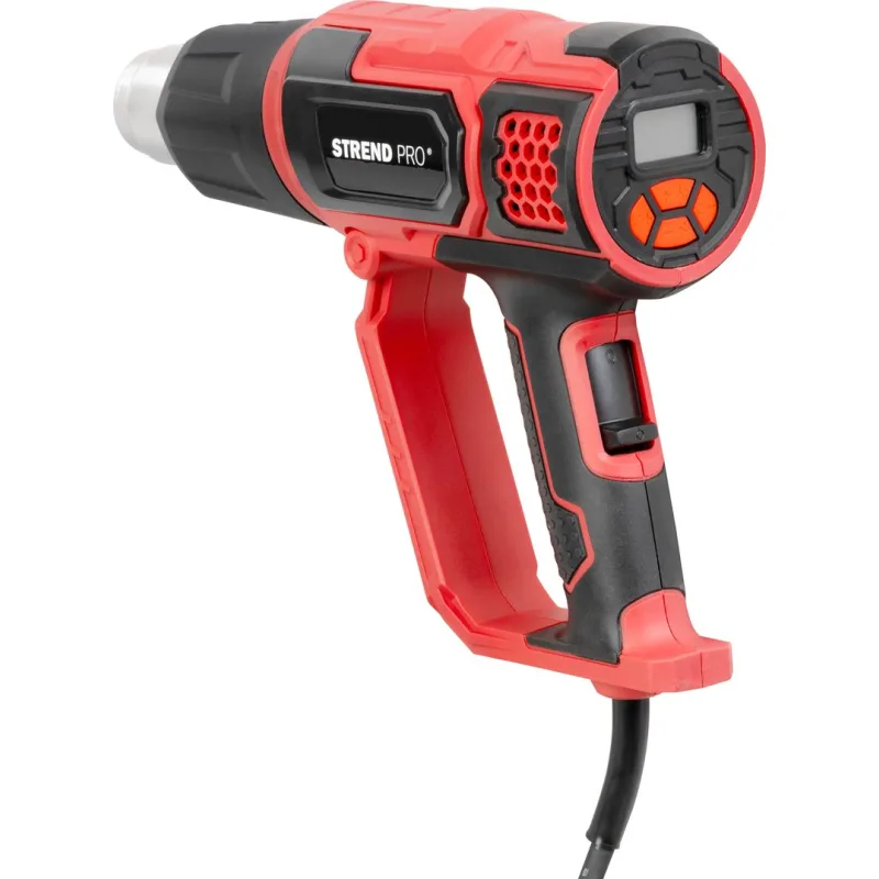 Teplovzdušná pištoľ Strend Pro HG203, 2000 W, LCD displej, s kufríkom