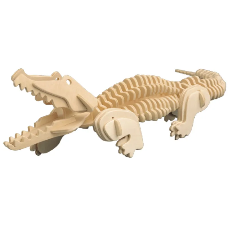 Woodcraft Drevené 3D puzzle Krokodíl M013