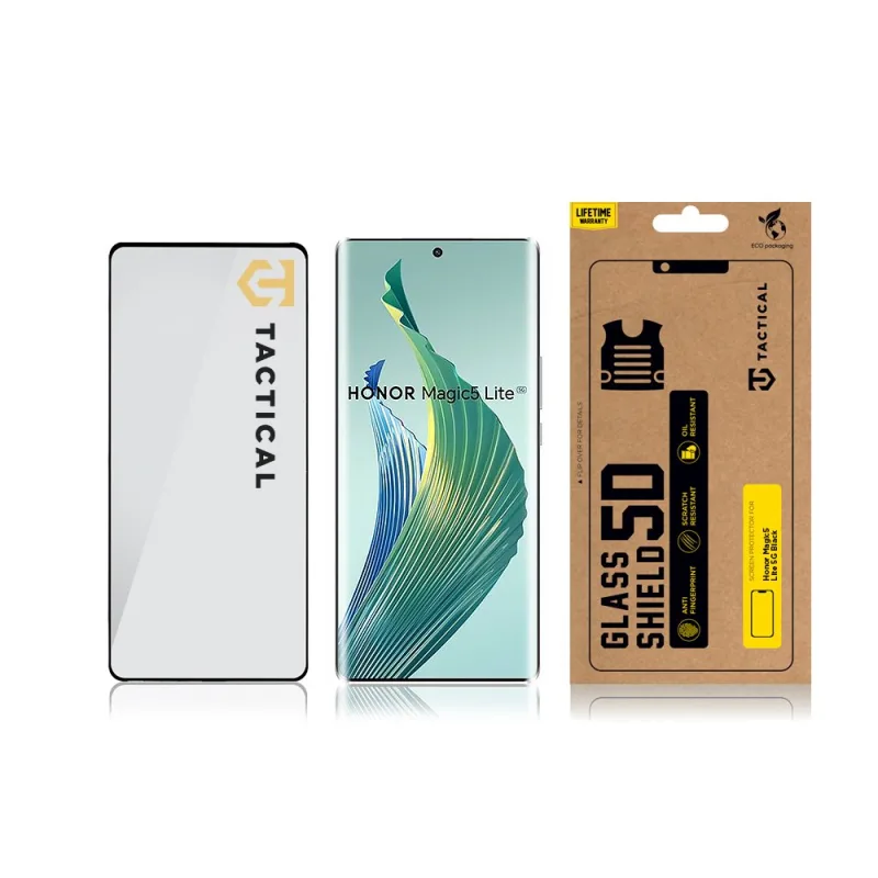 Mocolo Ochranné 5D sklo na celý displej Honor Magic 5 Lite 5G Black