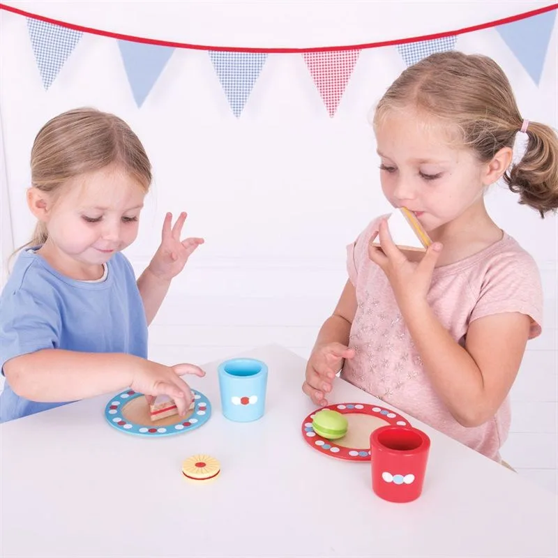 Bigjigs Toys Drevený set s bodkami Desiata
