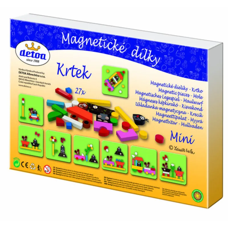 Detoa Magnetické dieliky Krtko MINI