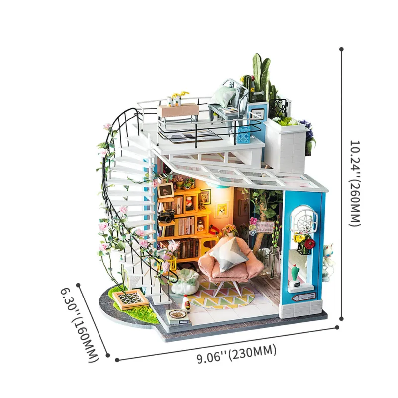 RoboTime Drevené 3D puzzle Miniatúra podkrovie DG12