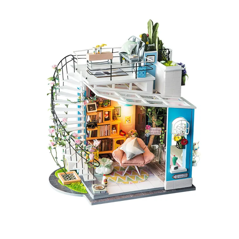 RoboTime Drevené 3D puzzle Miniatúra podkrovie DG12