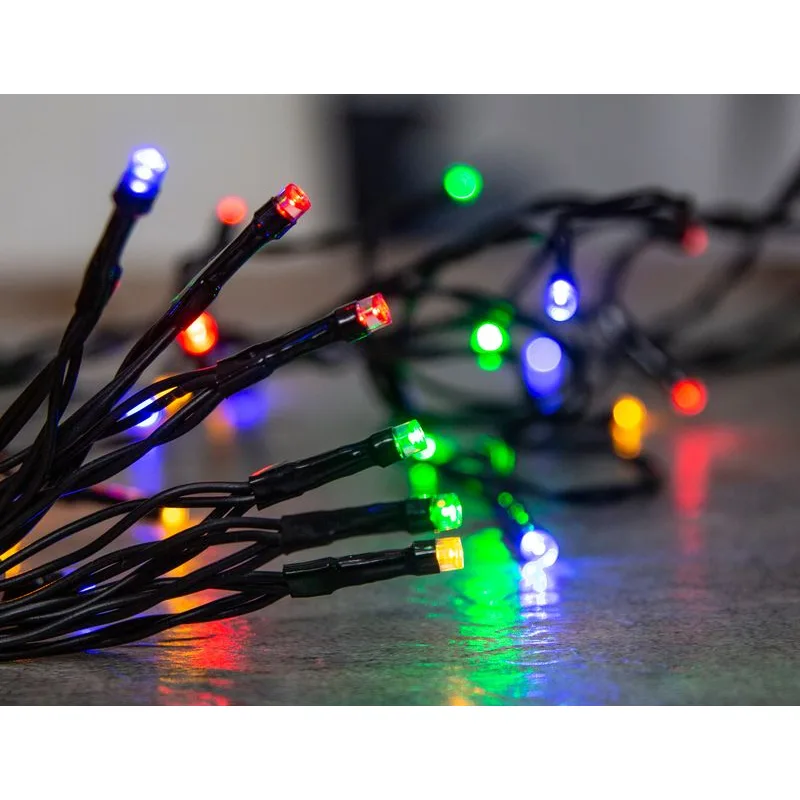 Vianočné osvetlenie reťaz Ceibo, 48 LED, multicolor, 3,5 m, časovač