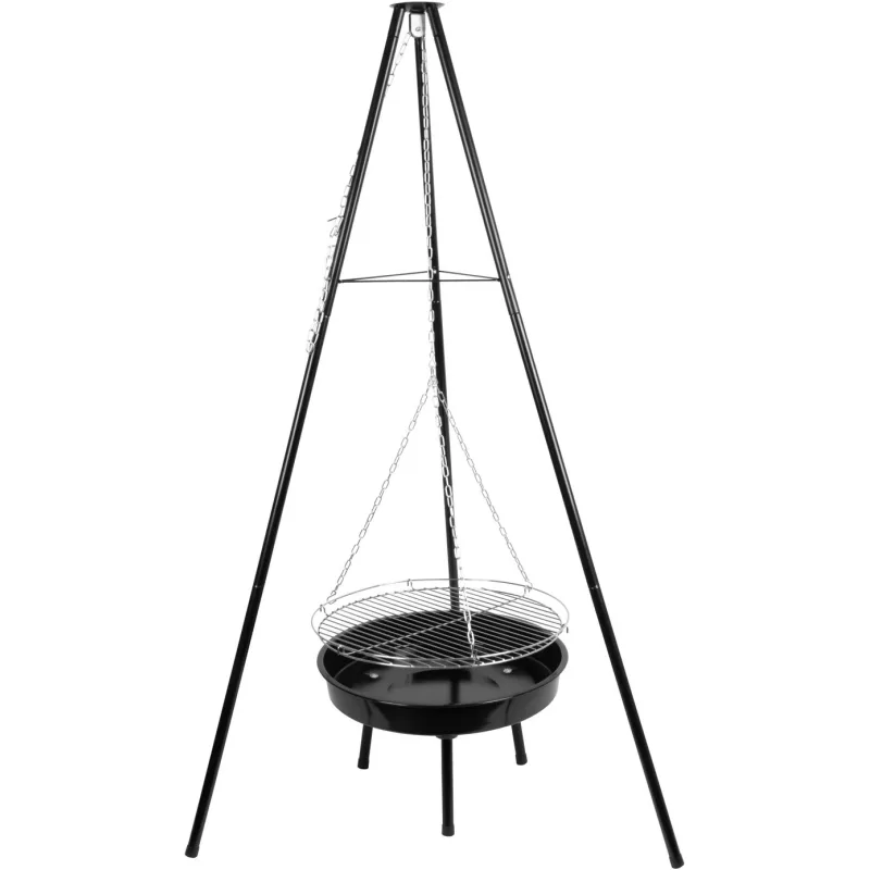 Gril Strend Pro Bavarian, BBQ, na drevené uhlie, nastaviteľná gril. výška 320-660/1500 mm