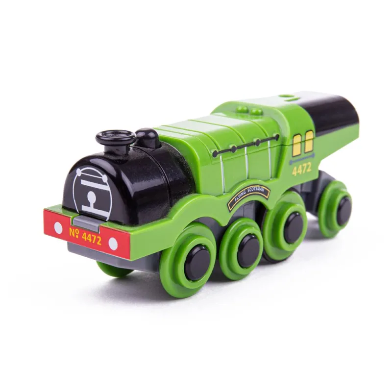 Bigjigs Rail Elektrická lokomotíva Flying Scotsman, zelená